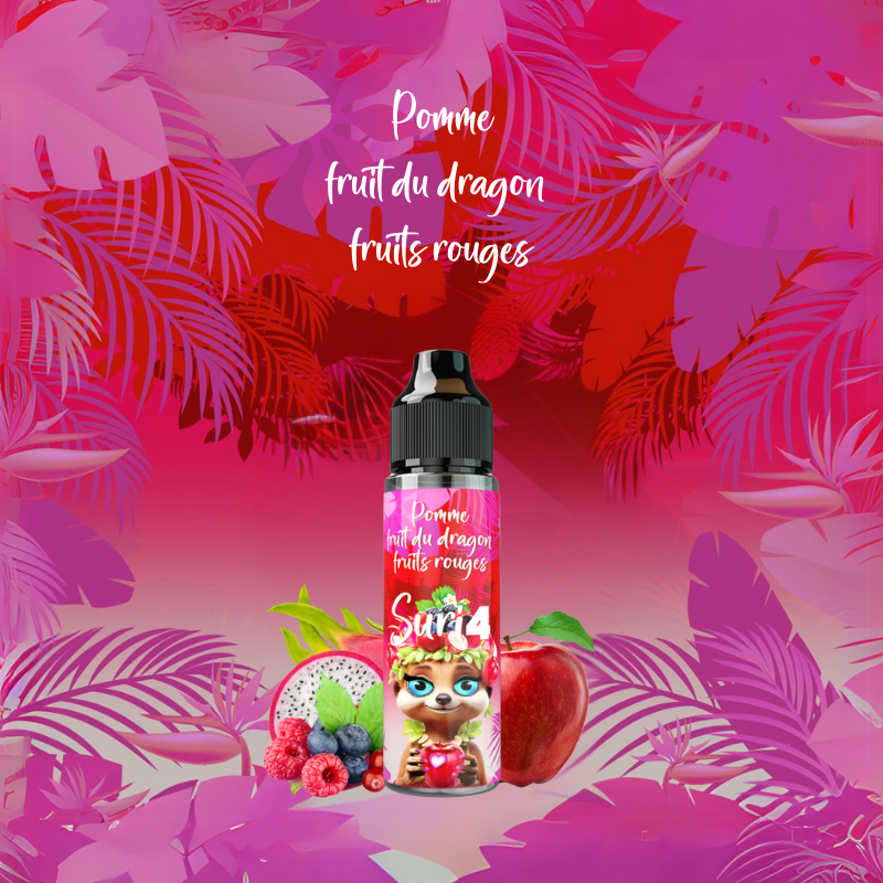 Apple, Dragon fruit, Red berries